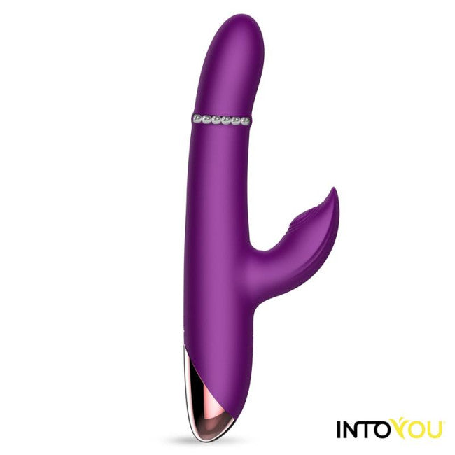 InToYou App Series Sendel Up&Down Beads Ring & Pulsation App Vibrator Purple