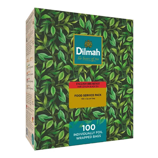 Dilmah Black tea English Breakfast infusion bags 100 teabags x 2 g
