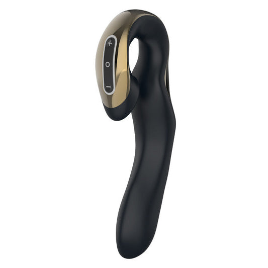 Zini Roae Three-Way Pleasure Vibrator Black-Gold