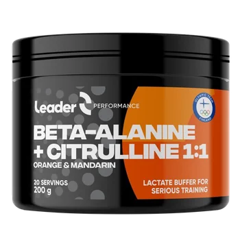 LEADER Beta Alanine + Citruline 1:1, 200g - orange, tangerine