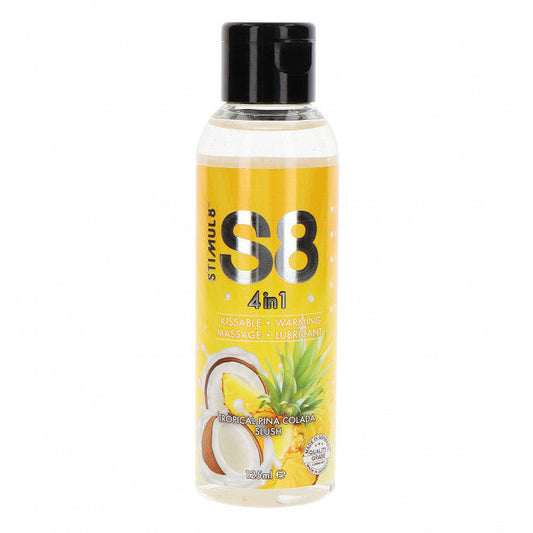 Stimul8 4in1 Dessert Kissable Warming Massage Lubricant Tropical Pina Colada Slush 125ml