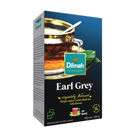 Dilmah Black tea Earl Gray infusion bags 20 teabags x 1.5 g