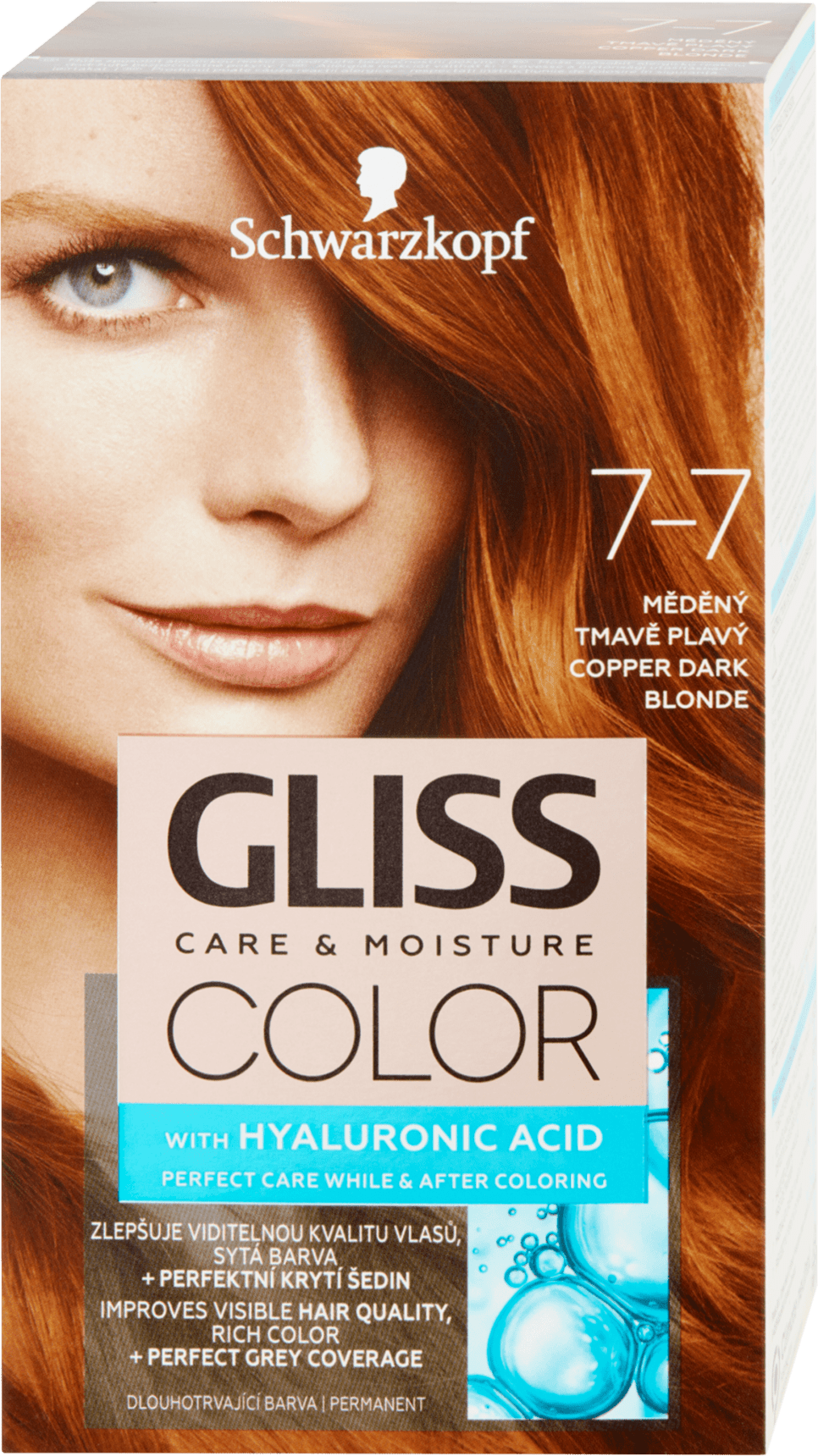 Schwarzkopf Gliss Hair Color Copper Dark Blond 7-7