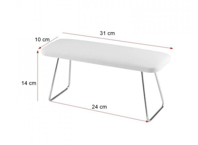 ACTIVESHOP manicure hand rest 4m, white