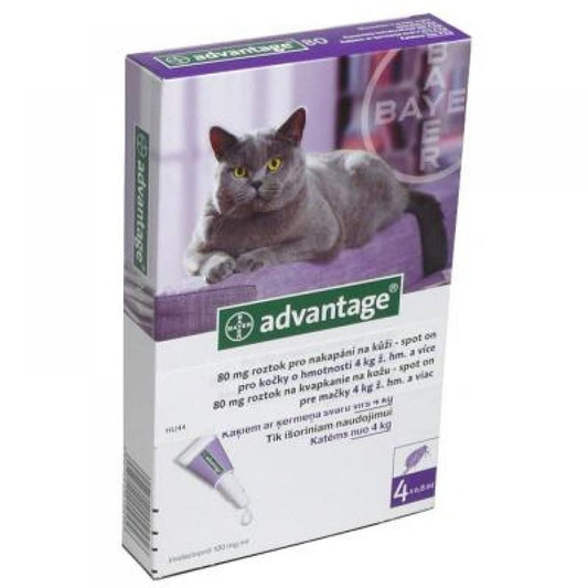 Advantage for spot-on cats 4x0.8 ml