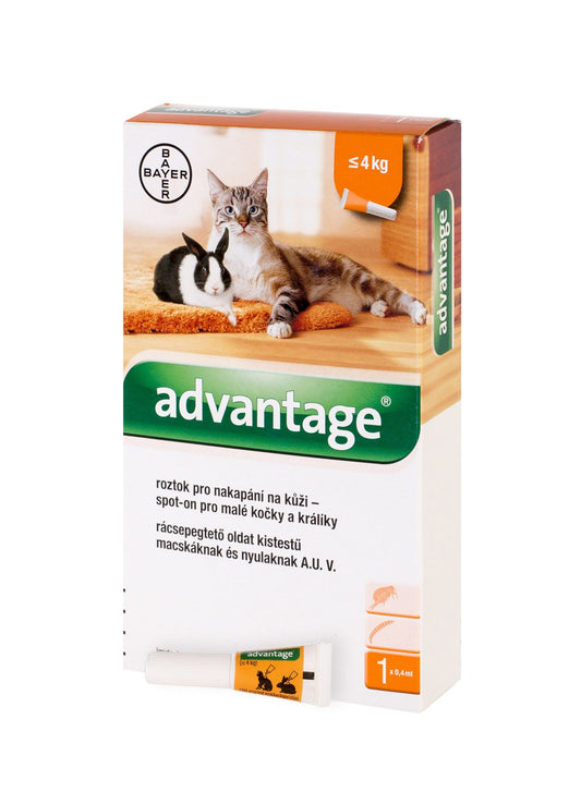 Advantage 40 mg spot-on spot-on solution for small cats and rabbits 1 x 0.4 ml