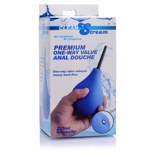 CleanStream Premium One-Way Valve Anal Douche Blue