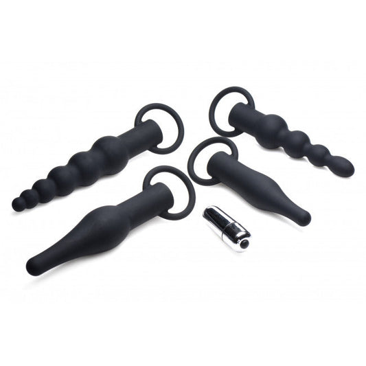 Master Series 3X Premium Ringed Rimmers Anal Training Set Black