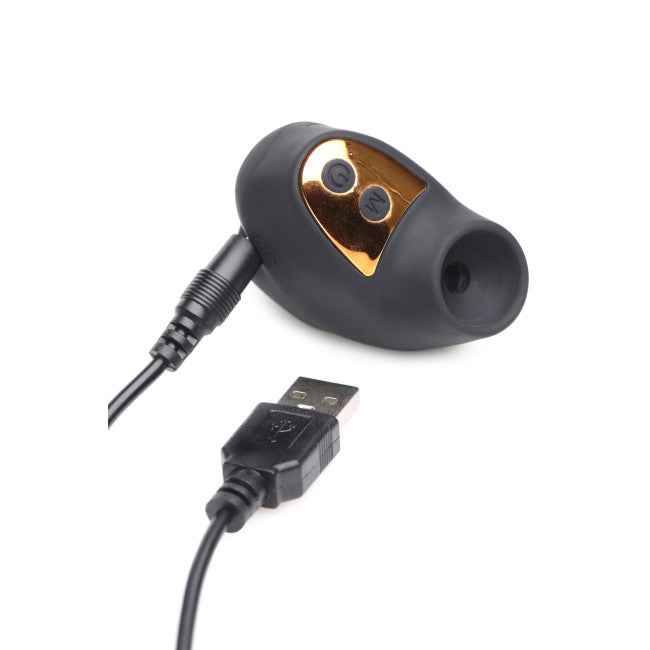 Shegasm Shegasm Mini 12X Mini Silicone Clit Stimulator Black