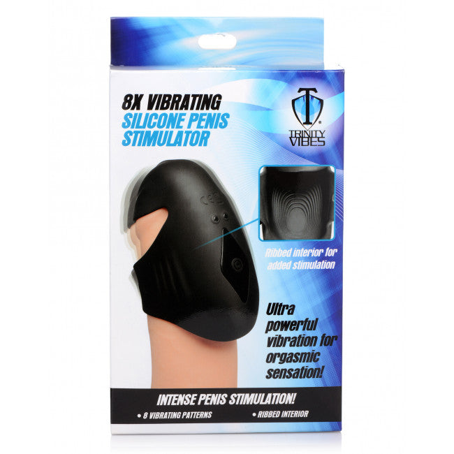 Trinity Men 8X Vibrating Silicone Penis Sleeve