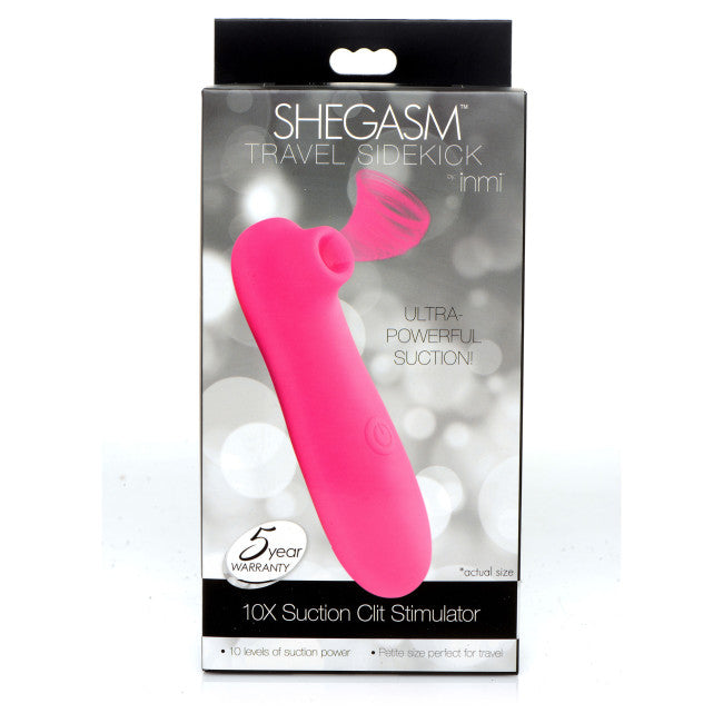 Shegasm Shegasm Travel Sidekick 10X Suction Clit Stimulator Pink