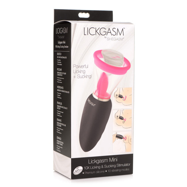 Lickgasm Mini 10X Silicone Licking and Sucking Stimulator