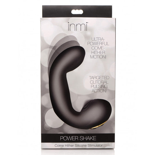 Inmi Power Shake Come Hither Silicone Stimulator Black