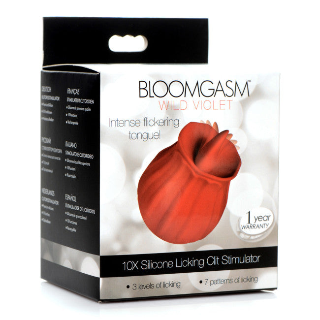 Bloomgasm Wild Violet 10X Licking Stimulator Red