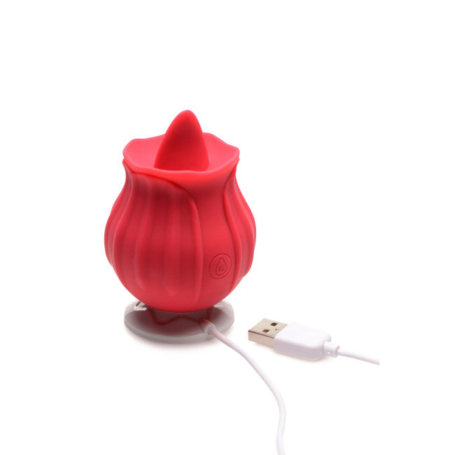 Bloomgasm Wild Violet 10X Licking Stimulator Red