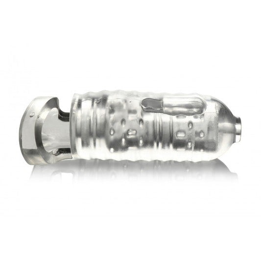 Lovebotz Milker TPE Masturbator with Ball Strap Clear