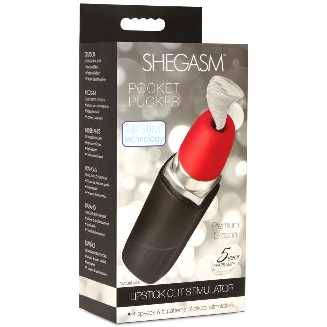 Shegasm Pocket Pucker 10X Lipstick Clit Stimulator