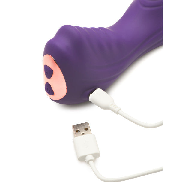 Inmi Ride N' Grind 10X Vibrating Silicone Grinder Purple
