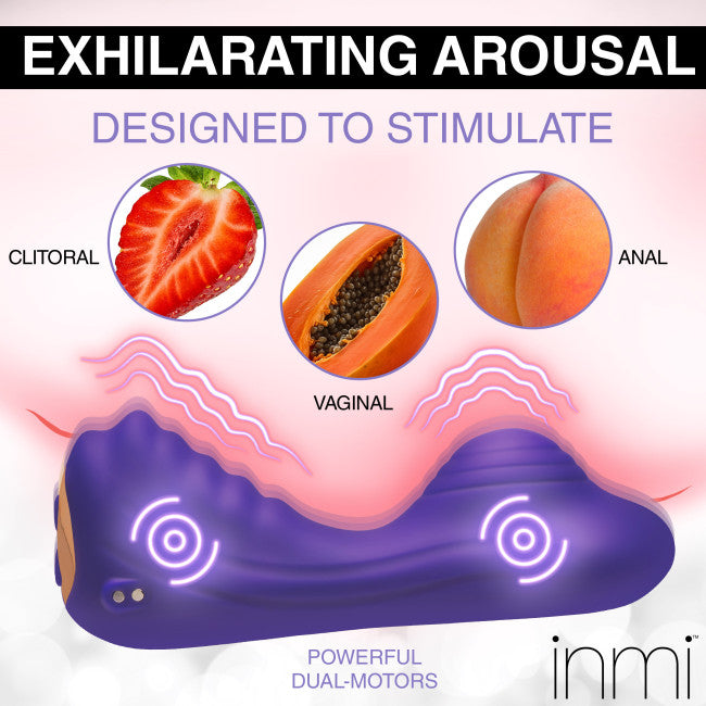 Inmi Ride N' Grind 10X Vibrating Silicone Grinder Purple