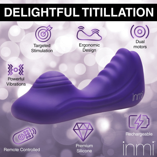 Inmi Ride N' Grind 10X Vibrating Silicone Grinder Purple