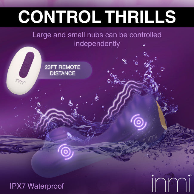 Inmi Ride N' Grind 10X Vibrating Silicone Grinder Purple