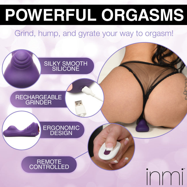 Inmi Ride N' Grind 10X Vibrating Silicone Grinder Purple