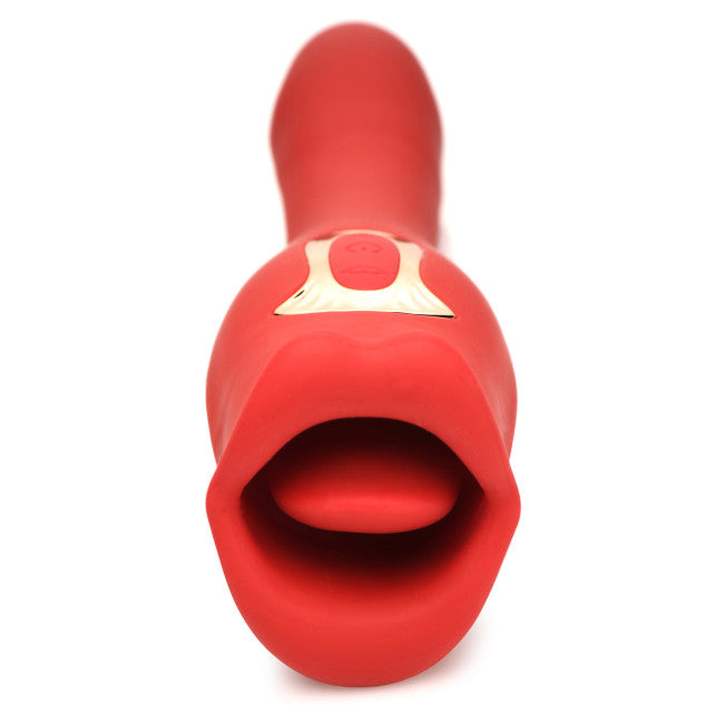 Lickgasm Lickgasm Kiss & Tell Pro Dual-Ended Kissing Vibrator Red