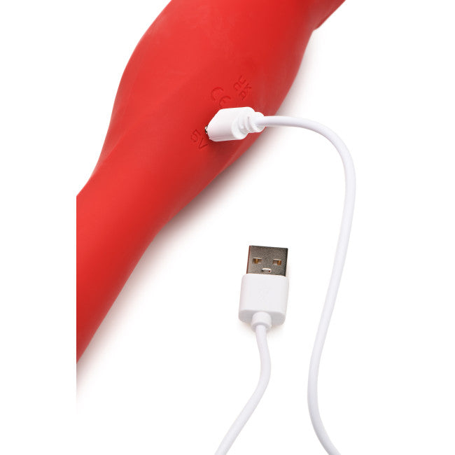 Lickgasm Lickgasm Kiss & Tell Pro Dual-Ended Kissing Vibrator Red