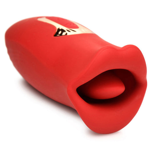 Lickgasm Lickgasm Kiss & Tell Mini Kissing & Vibrating Clitoral Stimulator Red