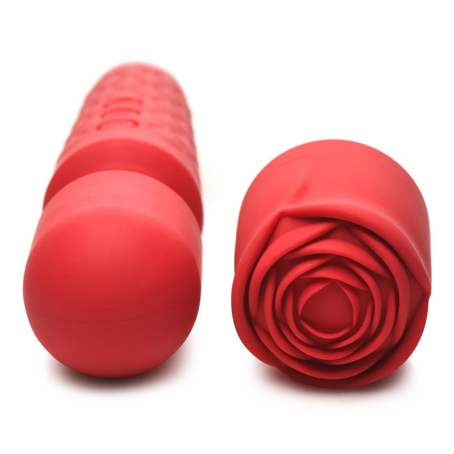 Bloomgasm Pleasure Rose 10X Silicone Wand with Rose Attachment