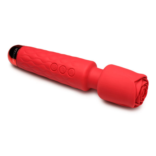 Bloomgasm Pleasure Rose 10X Silicone Wand with Rose Attachment