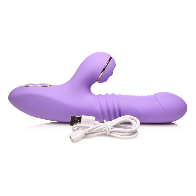 Shegasm Pro-Thrust Max 14X Thrusting & Pulsing Silicone Rabbit Purple
