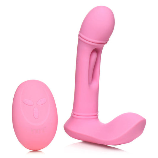 Flickers G-Flick Flicking G-Spot Vibrator with Remote Pink