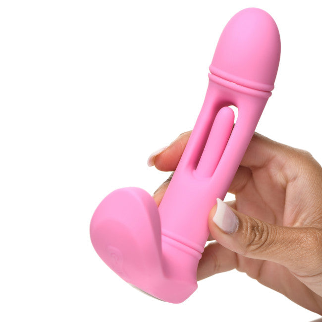 Flickers G-Flick Flicking G-Spot Vibrator with Remote Pink