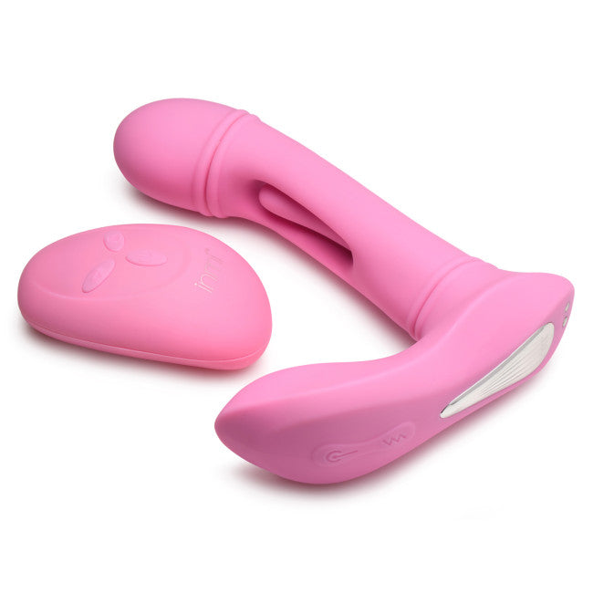 Flickers G-Flick Flicking G-Spot Vibrator with Remote Pink