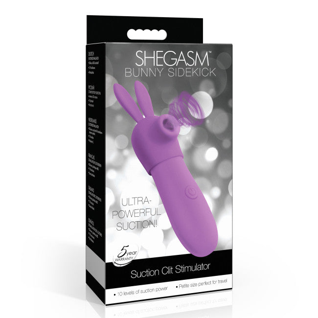 Shegasm Bunny Sidekick Suction Clit Stimulator Purple