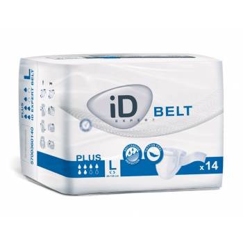 iD Belt Large Plus adult diaper panties with fastening strap 14 pcs