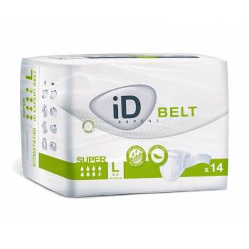 iD Belt Large Super diaper panties with fastening strap 14 pcs