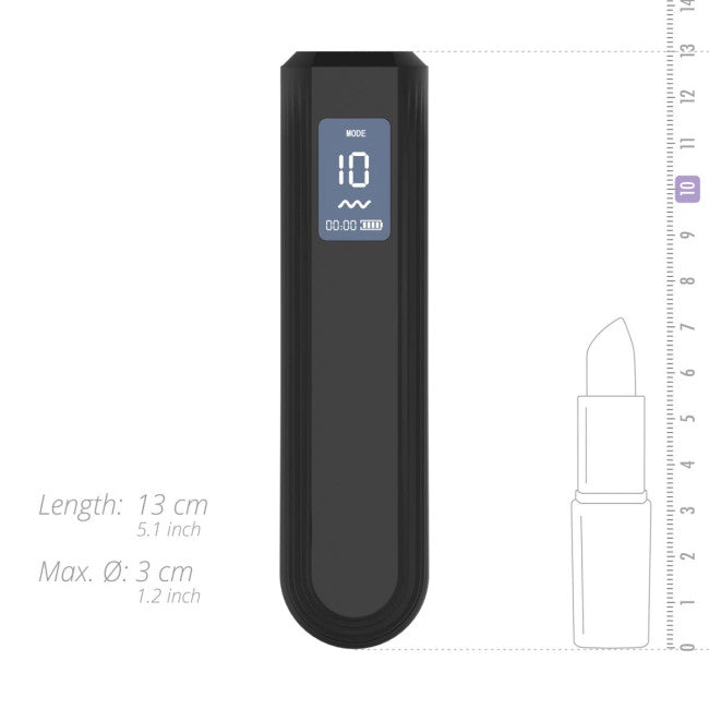 Blacq Digital Bullet Vibrator Black