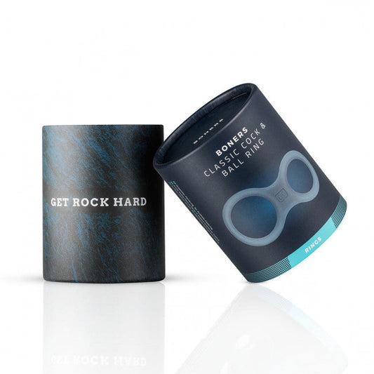 Boners Boners Silicone Cock Ring and Ball Stretcher Grey
