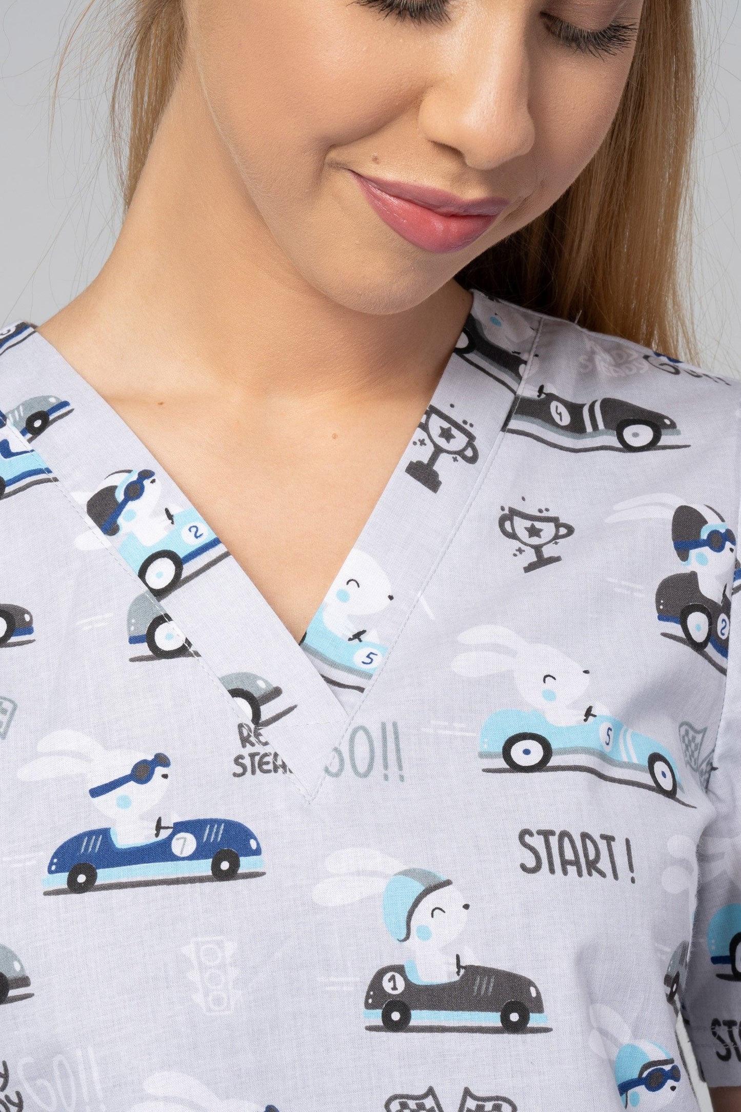 Women's medical shirt Halena CM1001P racing rabbits
