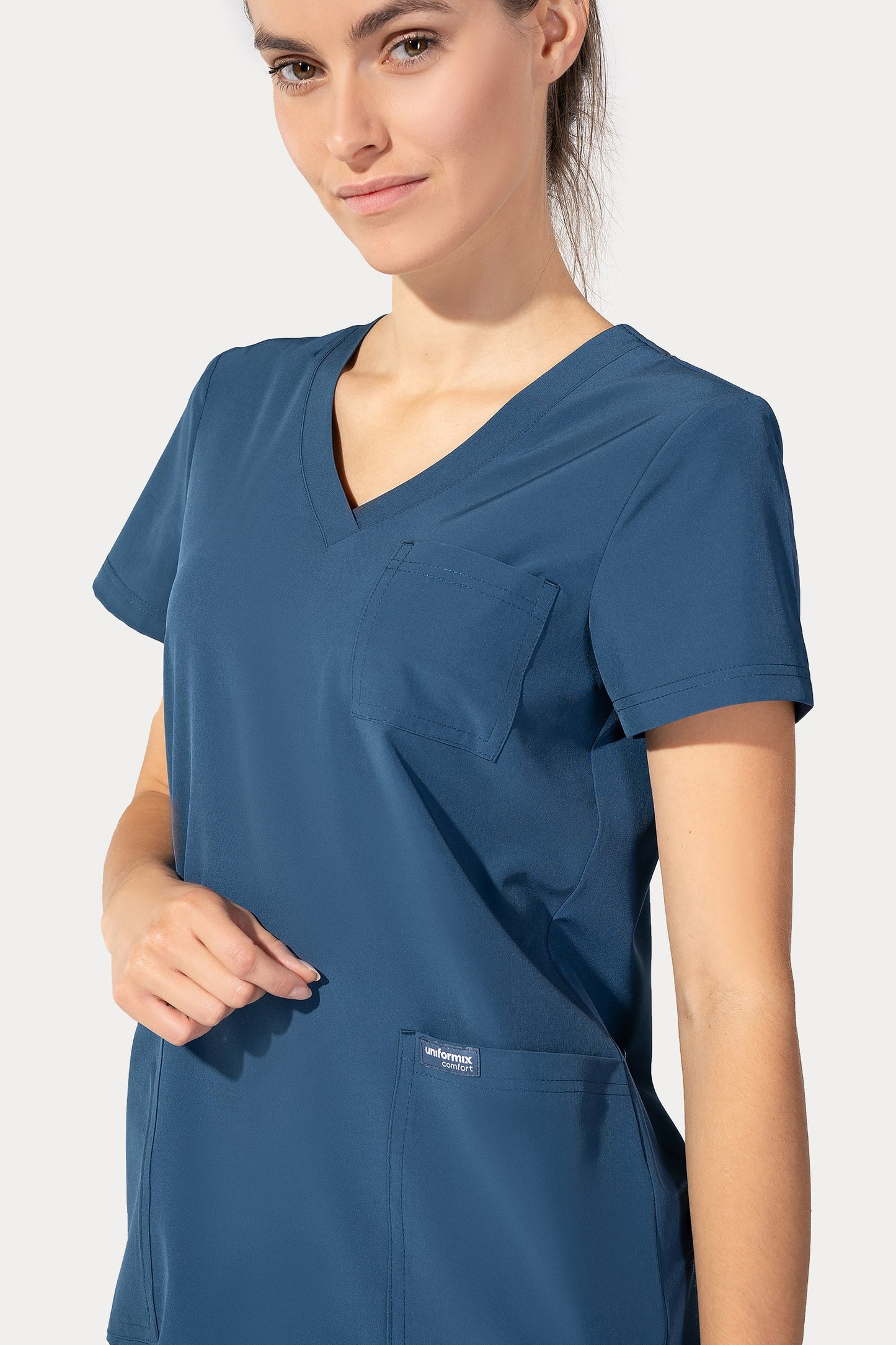 Medical uniform Uniformix Comfort, steel dark blue. CT1015