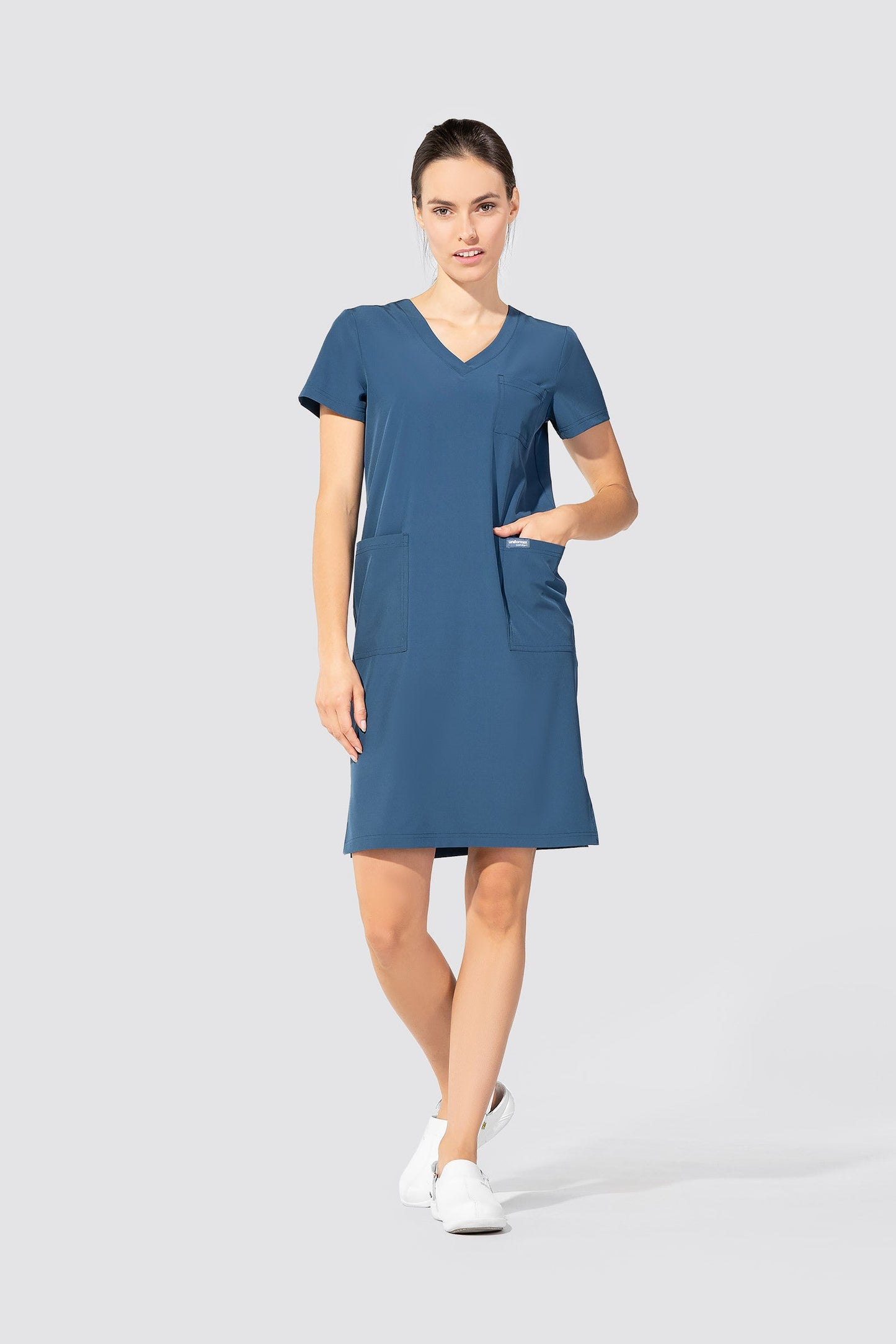 Medical uniform Uniformix Comfort, steel dark blue. CT1015