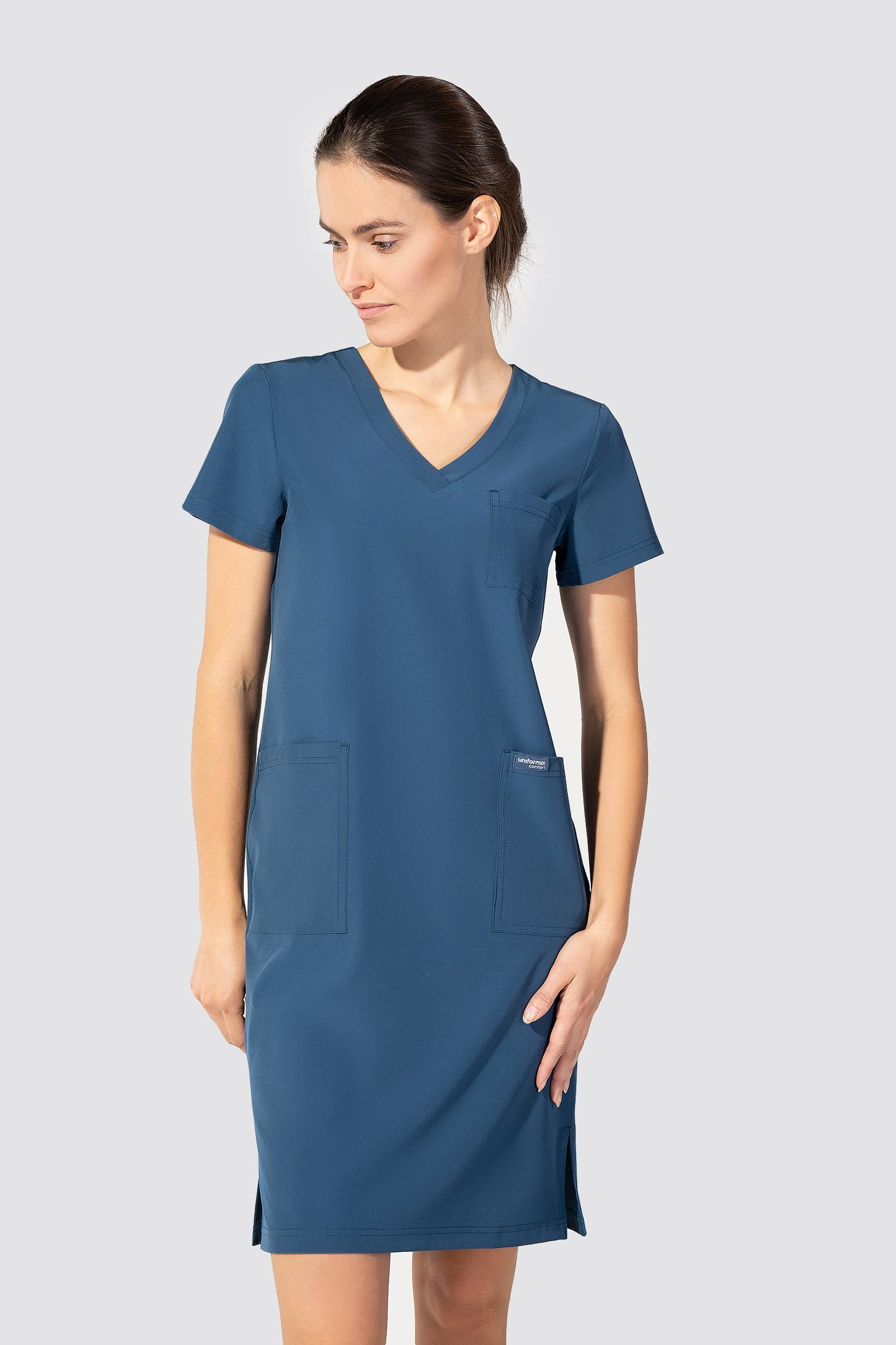 Medical uniform Uniformix Comfort, steel dark blue. CT1015