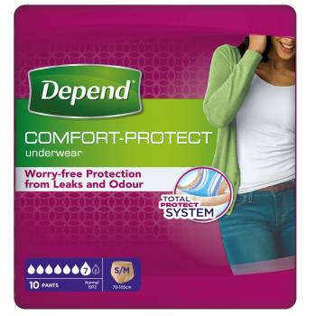 Depend Normal for Women S / M Absorbent Stretch Pants 10 pcs