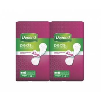 Depend Normal duopack incontinence pads 2x14 pcs