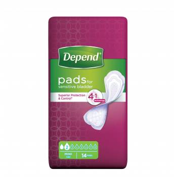 Depend Mini incontinence pads 14 pcs