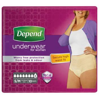 Depend Super for women S / M stretch panties 10 pcs