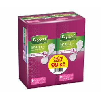 Depend Ultra Mini Duopack Incontinence Pads 2x22 pcs