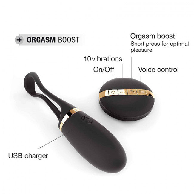 Dorcel Secret Delight Remote Control Vibrating Egg Black